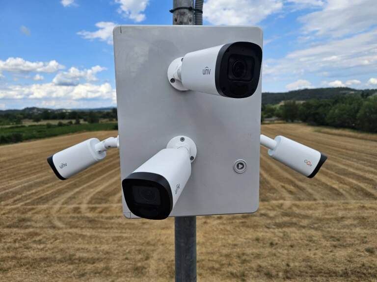 Caméras de vidéosurveillance installées pour une entreprise de travaux publics à Nîmes